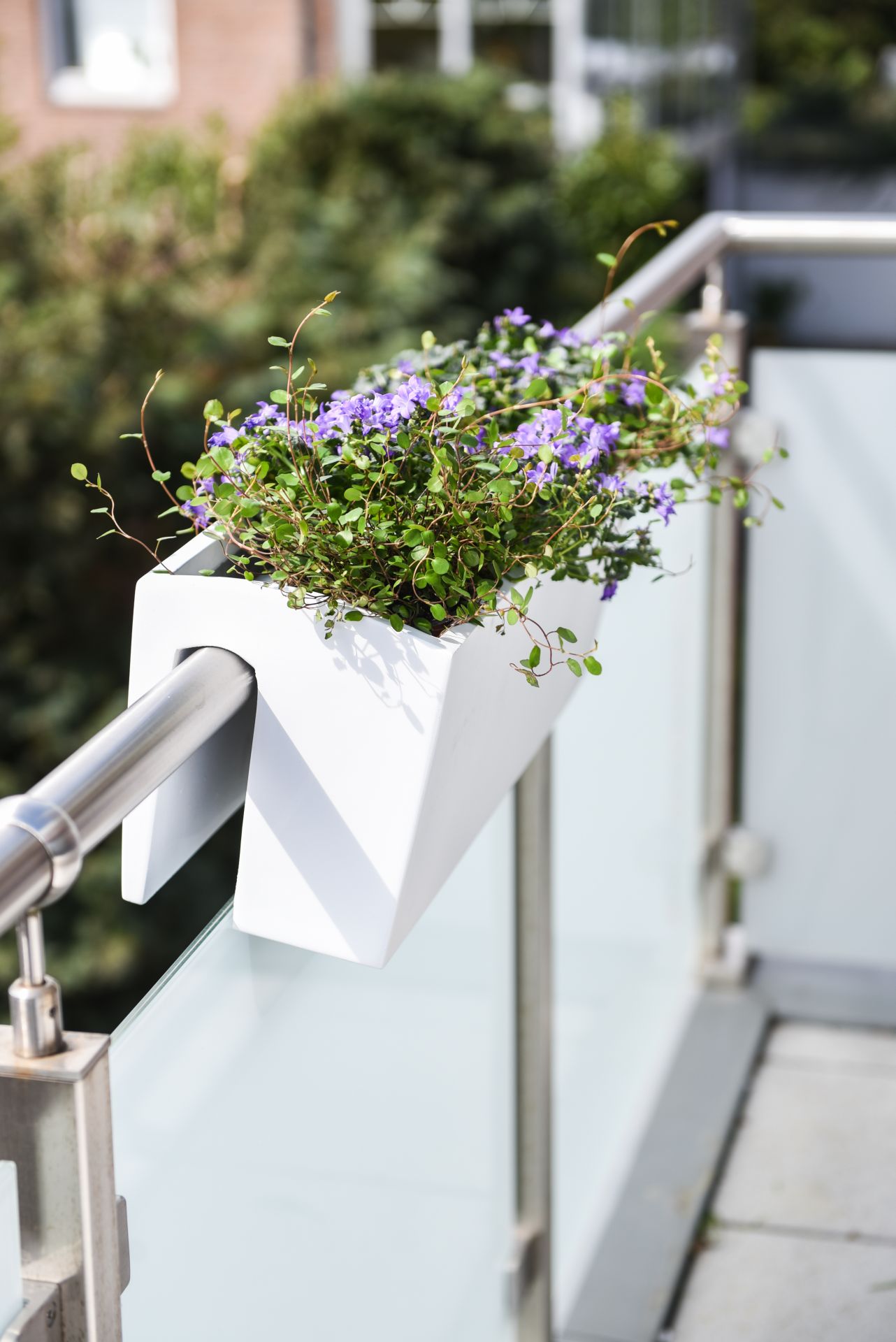 Balkonkasten Blumenkasten Pflanzgefäß Fiberglas "Balkona Classic" 60 cm