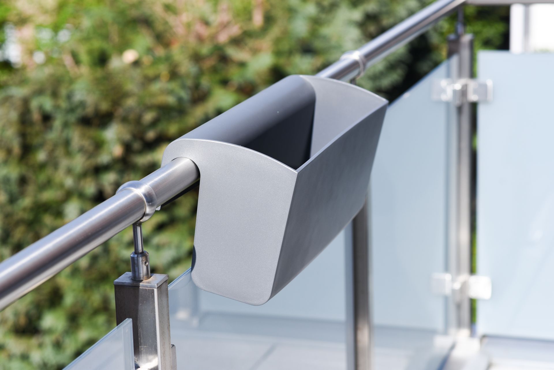 Balkonkasten anthrazit für Geländer "Balkona Classico" 50 cm mit