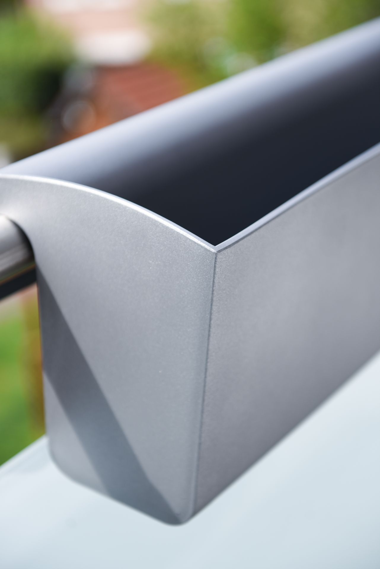 Balkonkasten anthrazit für Geländer "Balkona Classico" 80 cm mit