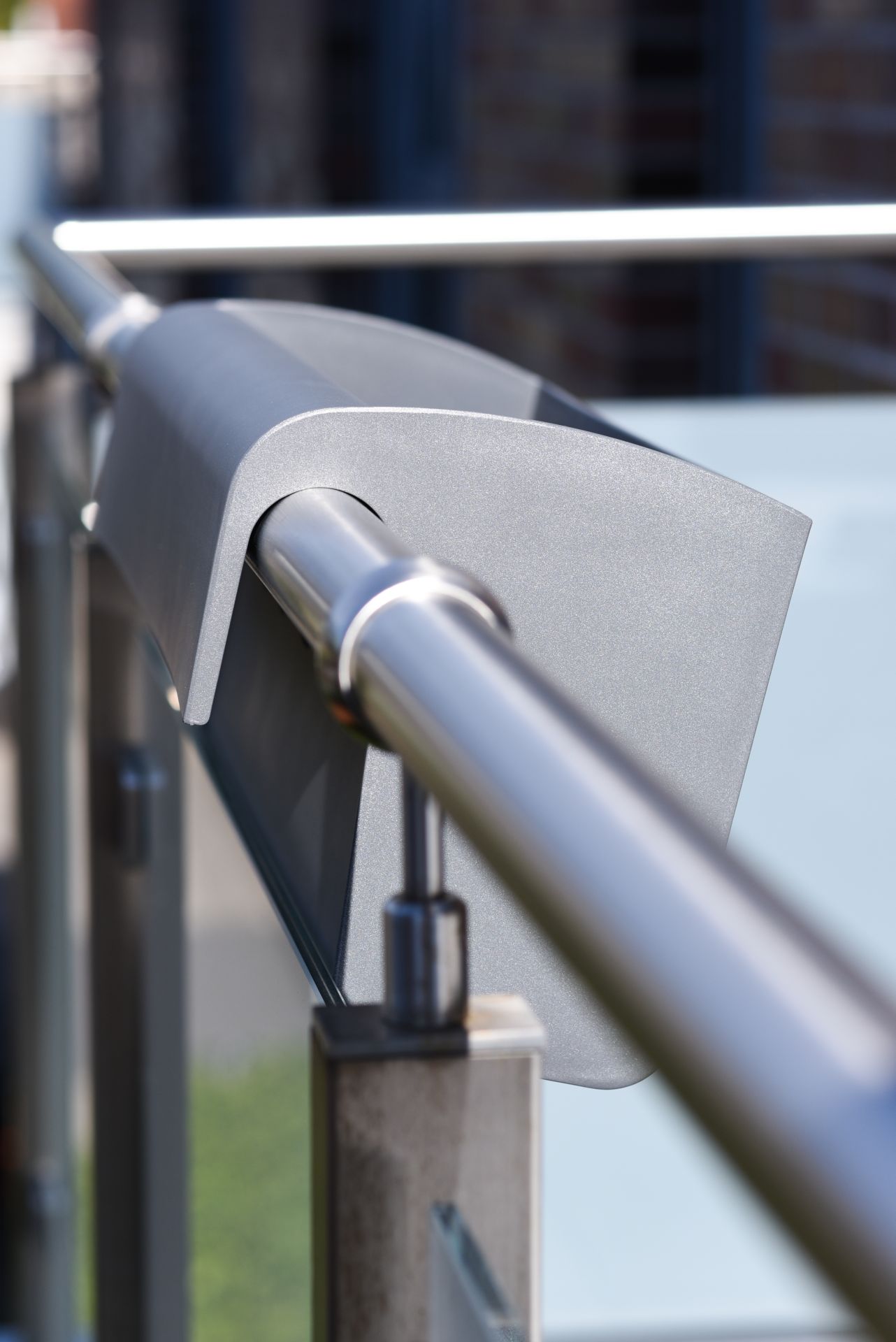 Balkonkasten anthrazit für Geländer "Balkona Classico" 80 cm mit