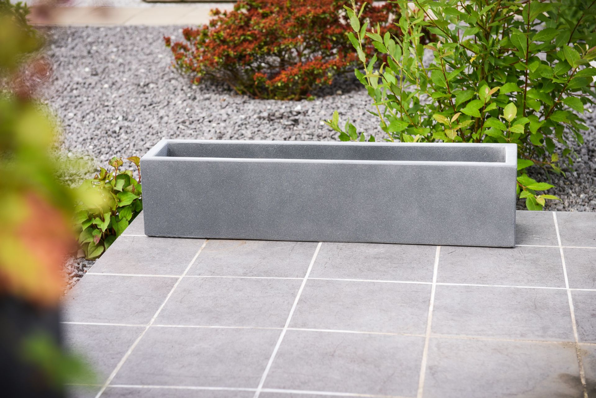 Blumenkasten Balkonkasten Pflanzkasten aus Beton "Flobo", 80 cm Grau | eBay