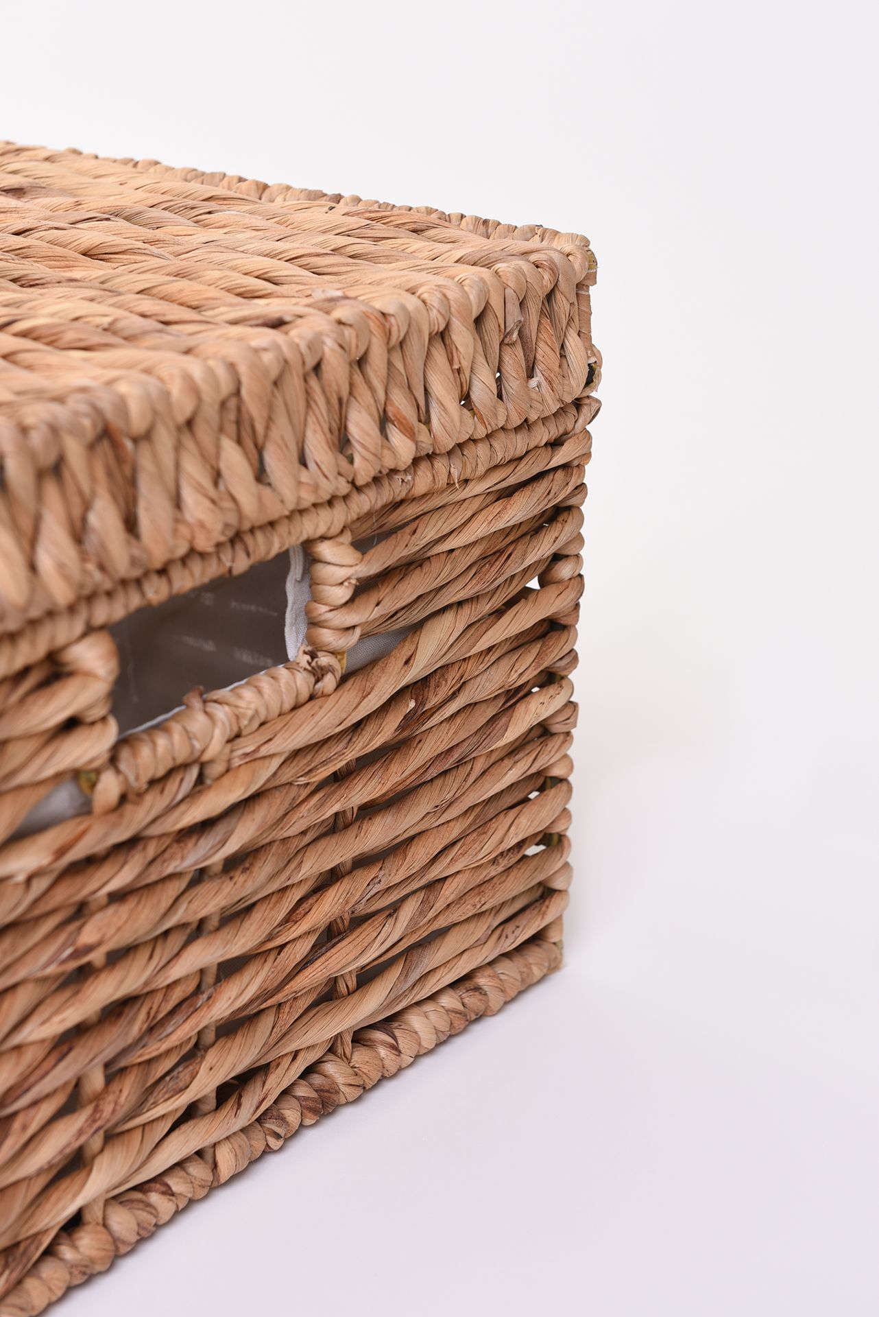 VIVANNO Korb mit Deckel "Kira" aus Wasserhyazinthe, 41 cm, Natur | eBay