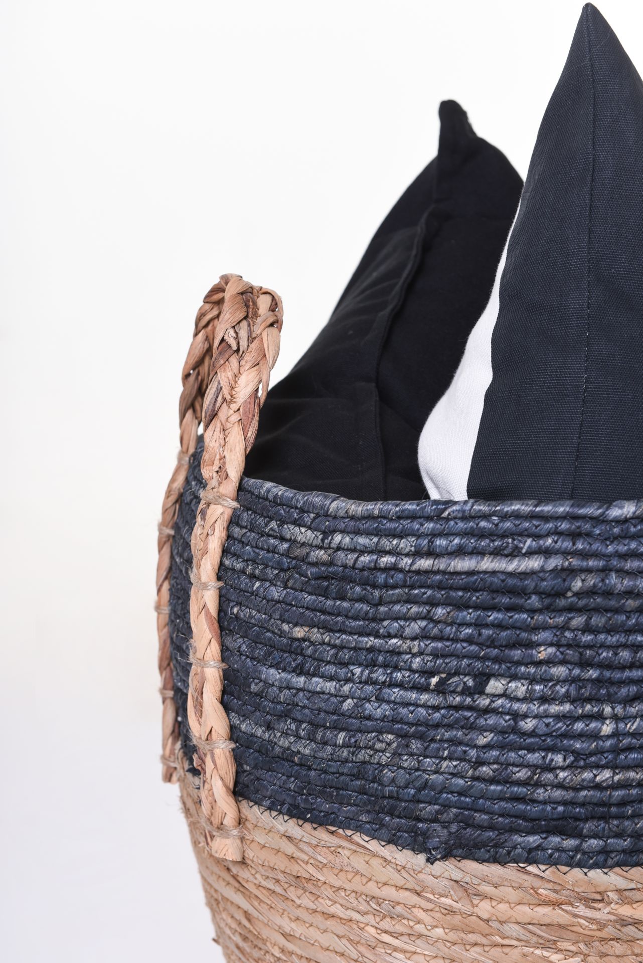 Korb Wäschekorb Zeitungskorb Dekokorb mit Henkel "Ansi" 31*40cm, Natur