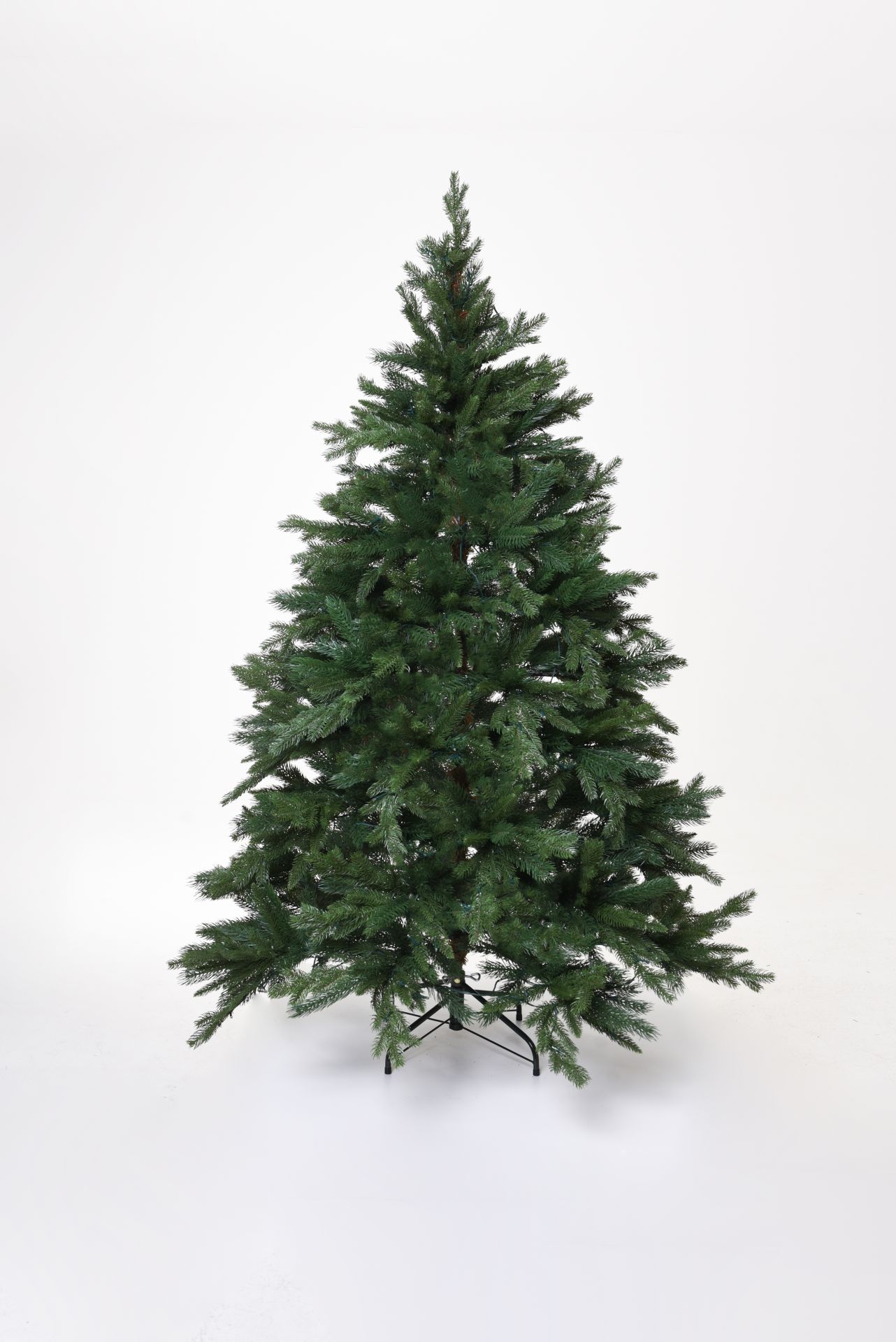 VIVANNO Künstlicher Weihnachtsbaum Tannenbaum Premium LED Nordmanntanne 