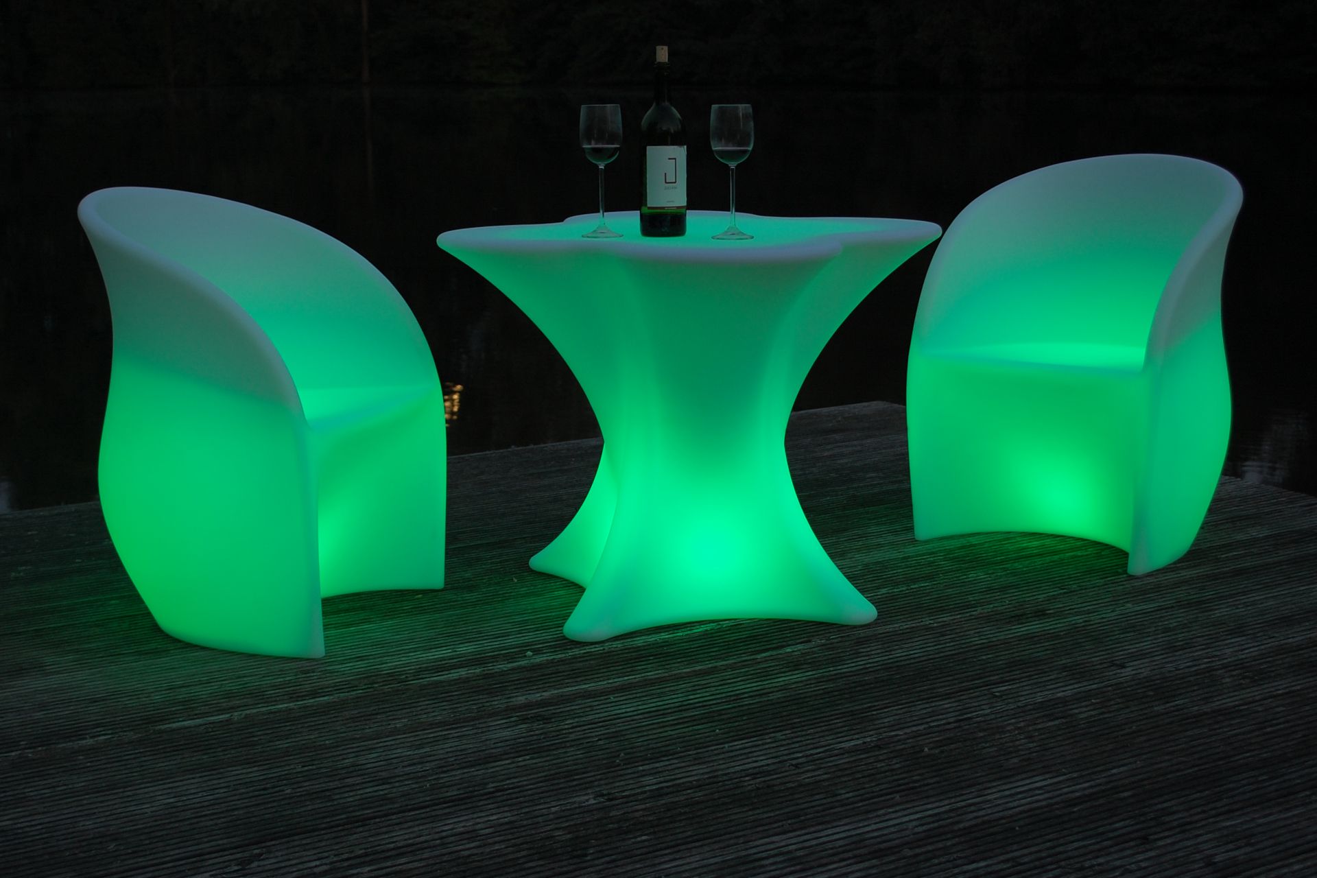 LED Möbel Leuchtmöbel Stuhl "Iluminate Joy" Kunststoff beleuchtet | eBay