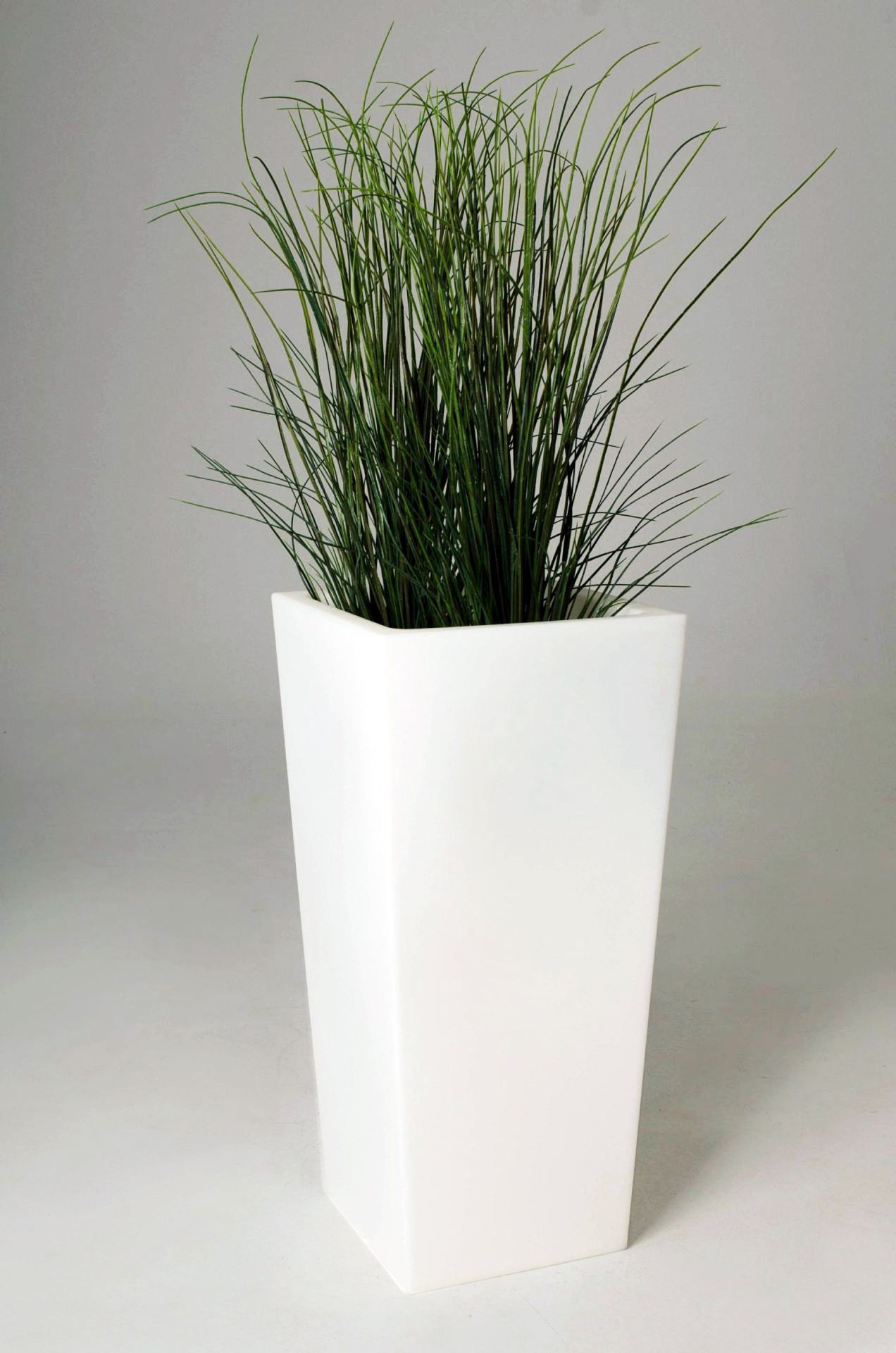 Pflanzkübel Blumenkübel "Classic" Kunststoff beleuchtet, 90 cm, Weiß | eBay