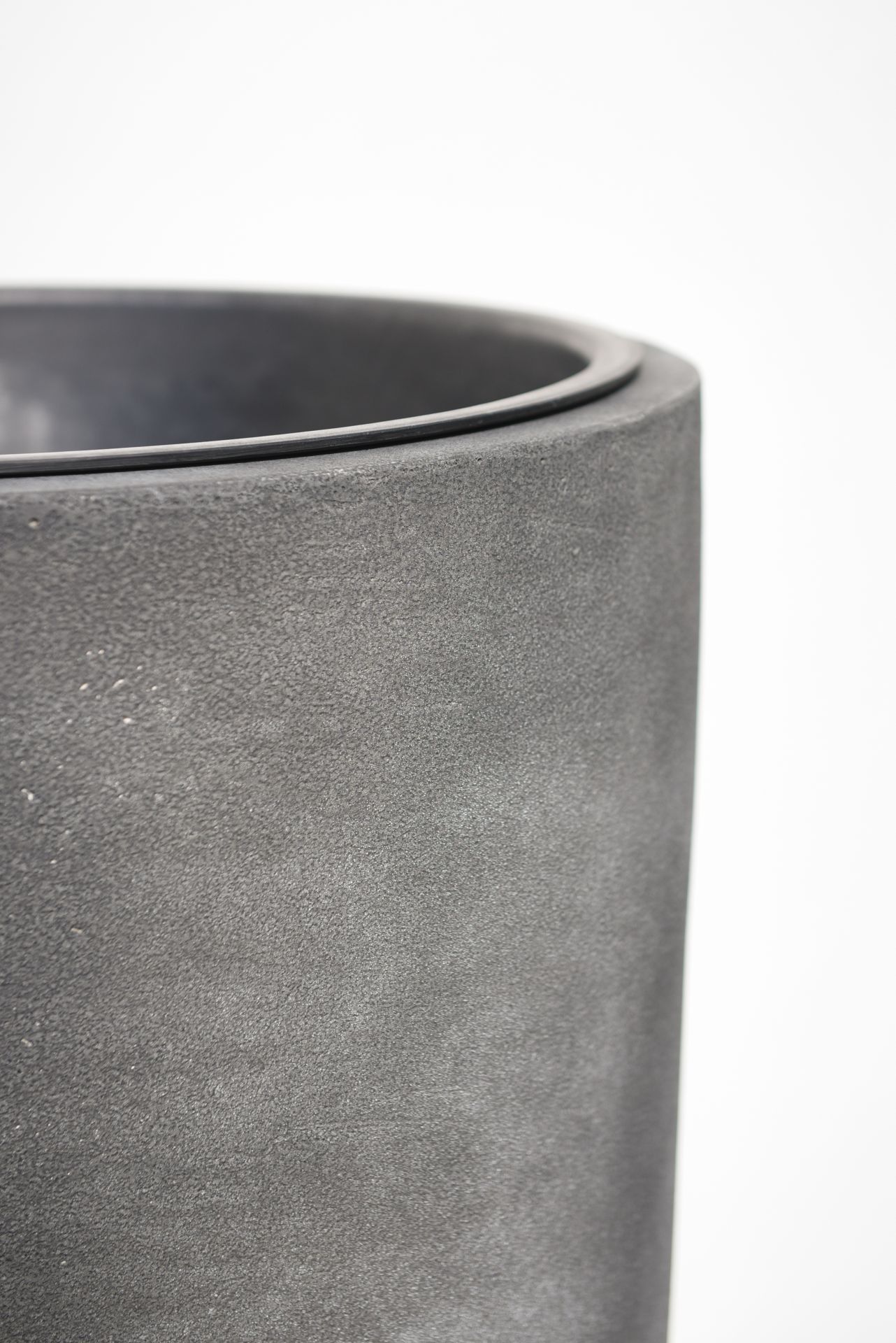 Pflanzkübel Blumenkübel Übertopf Kübel Fiberglas Steinoptik CITY 100 cm