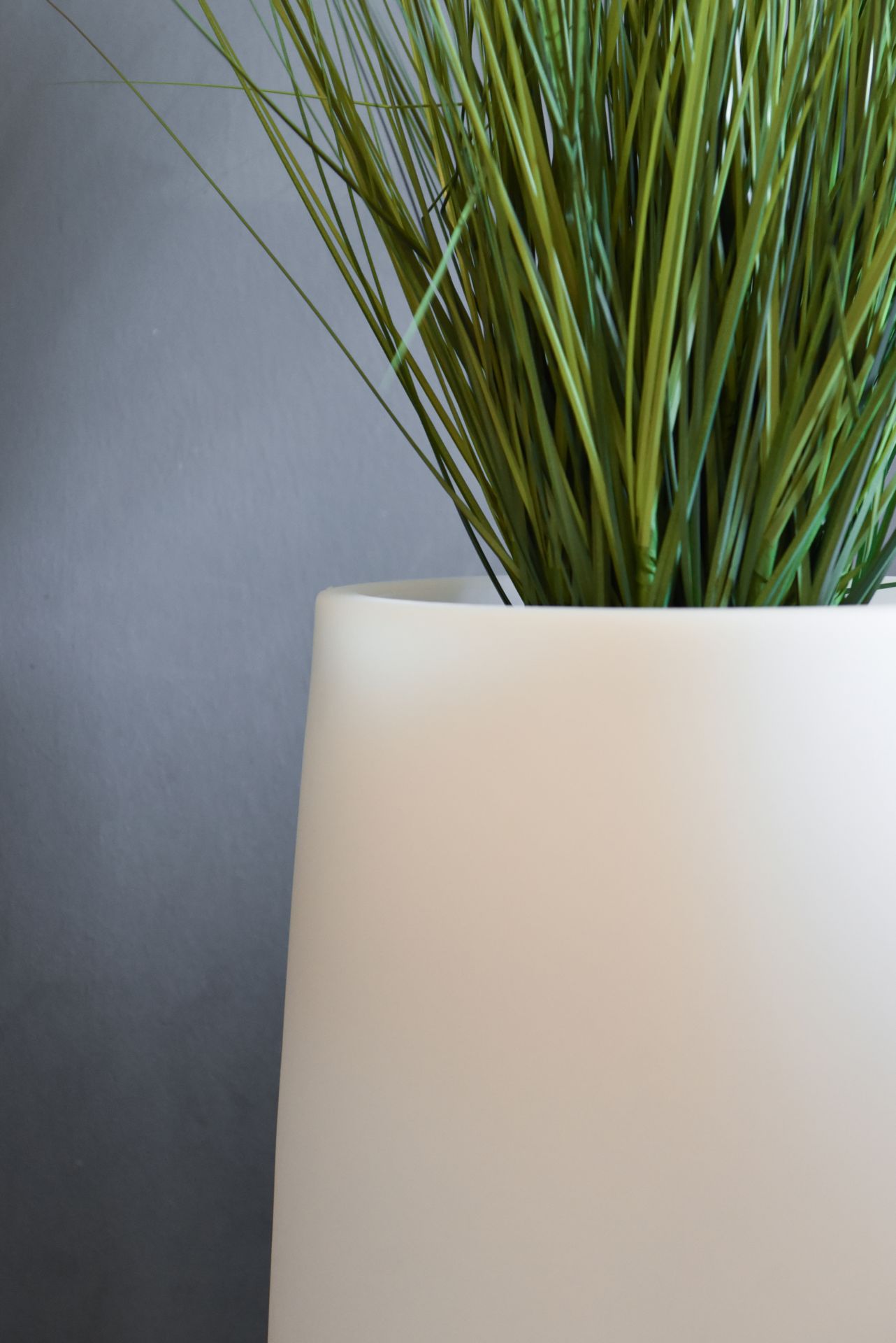 Pflanzkübel Blumentopf beleuchtet LED Kunststoff Weiß PICO 59 cm | eBay