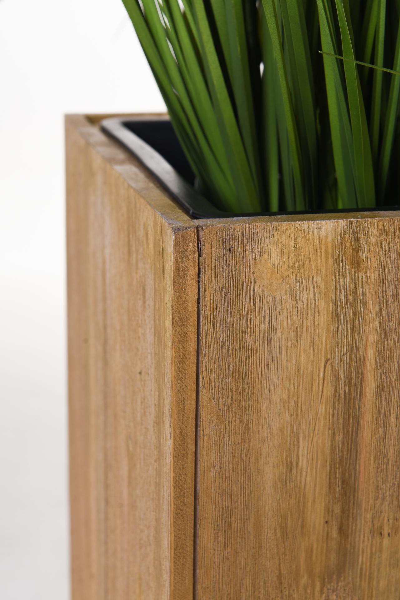 Pflanzkübel Blumenkübel Säule Holz BLOCK 70 cm hoch Braun | eBay