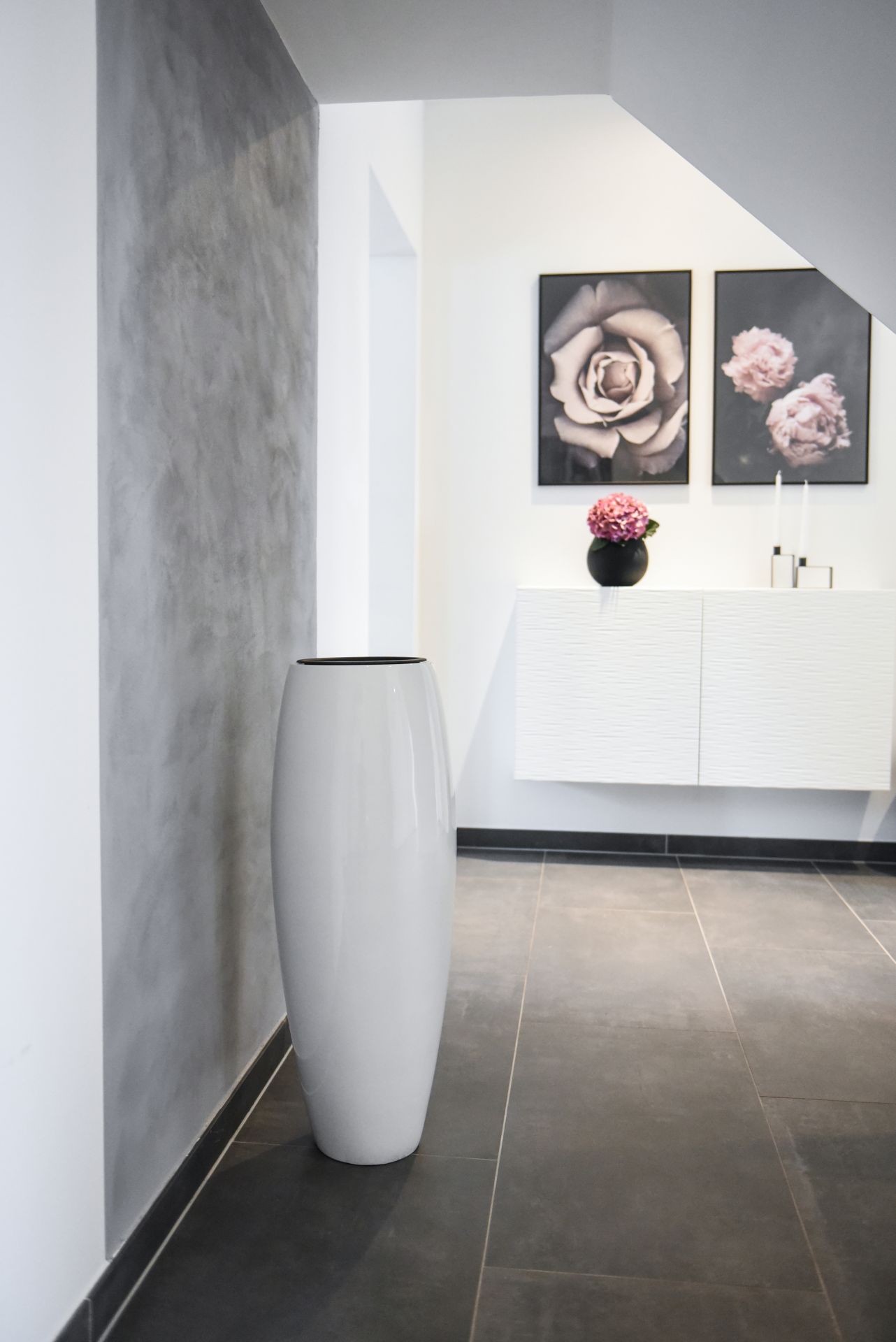 Exklusiver Pflanzkübel "Magnum" Fiberglas 80 cm, Weiß Hochglanz | eBay