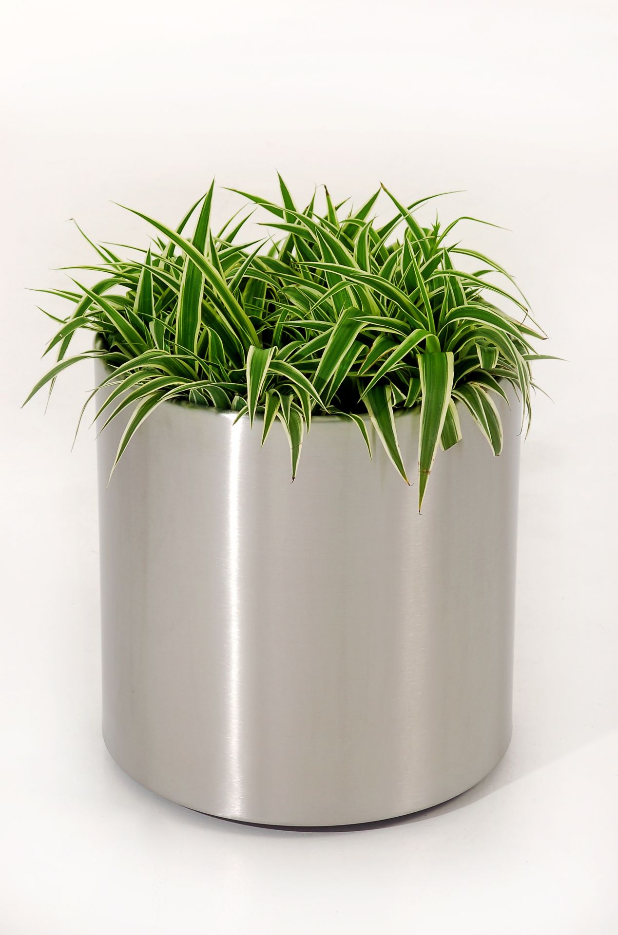 Blumenkübel Pflanzkübel Edelstahl " New Rondo" Ø40 x H40cm, gebürstet