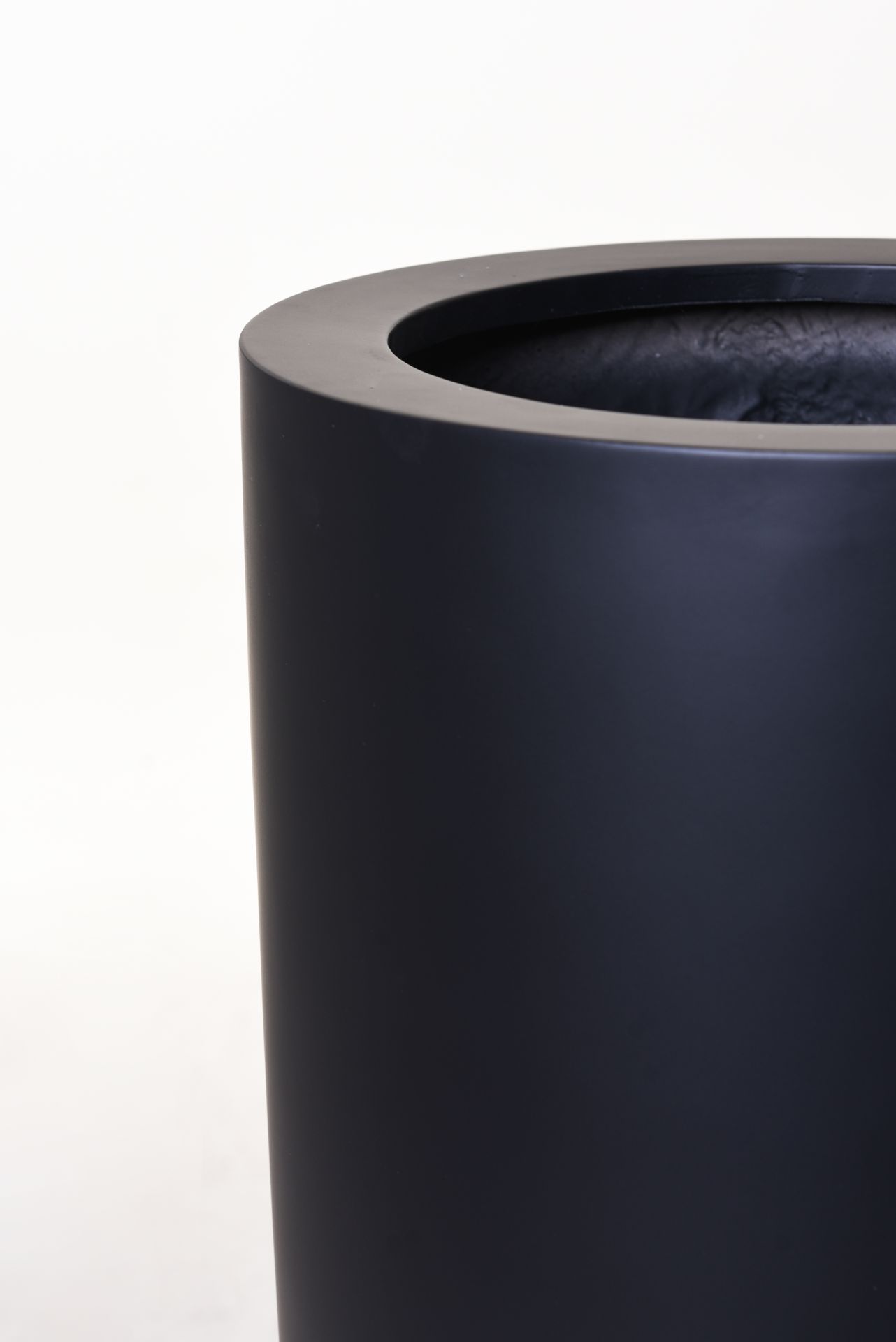 Pflanzkübel Pflanzgefäß Bodenvase Fiberglas PILA 100 cm hoch Schwarz | eBay