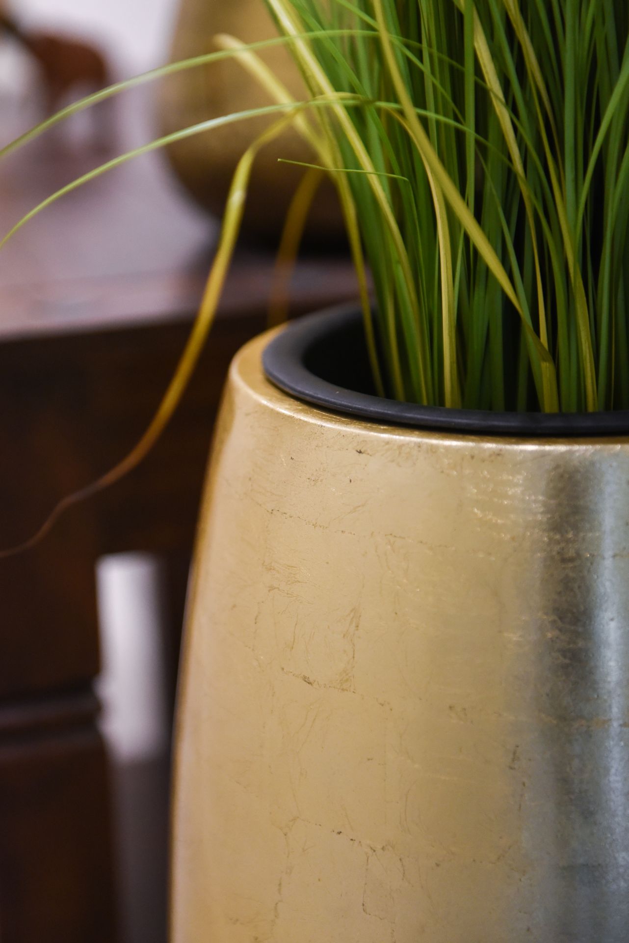 Exklusiver Pflanzkübel "Magnum" aus Fiberglas 80 cm, Gold Hochglanz | eBay