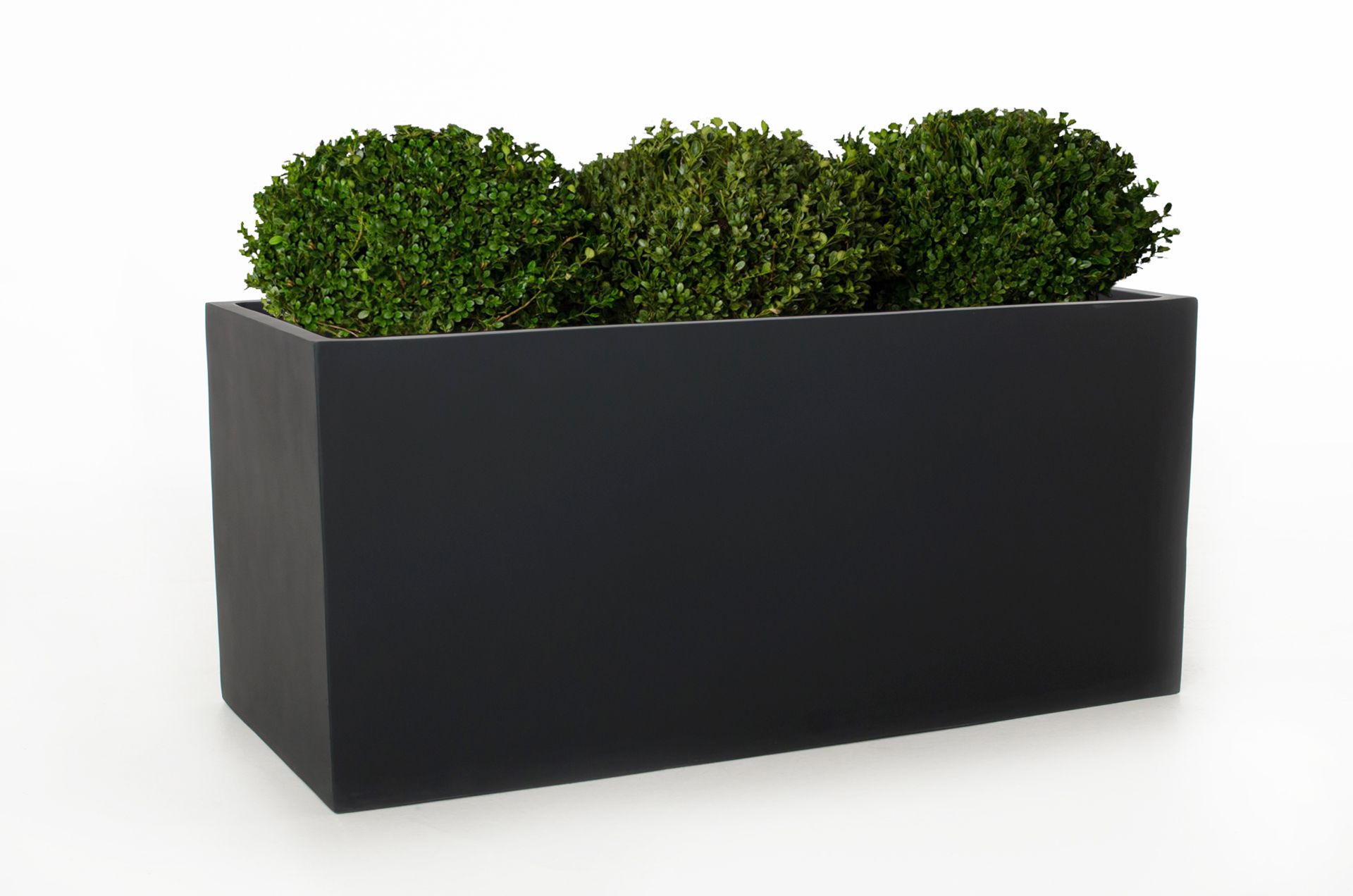 Blumenkübel Pflanzkübel Pflanzgefäße aus Fiberglas "Block" Anthrazit