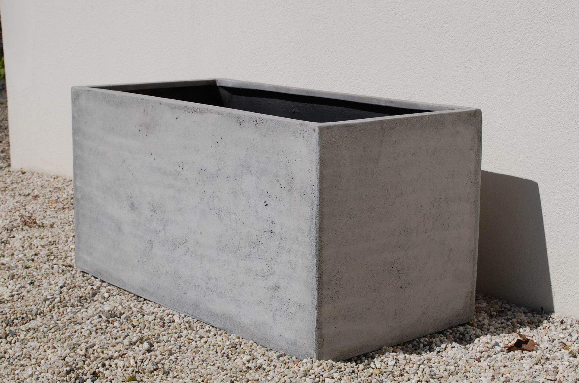 Pflanzkübel Blumenkübel "Maxi" 80 aus Fiberglas, Beton-Design, Grau | eBay