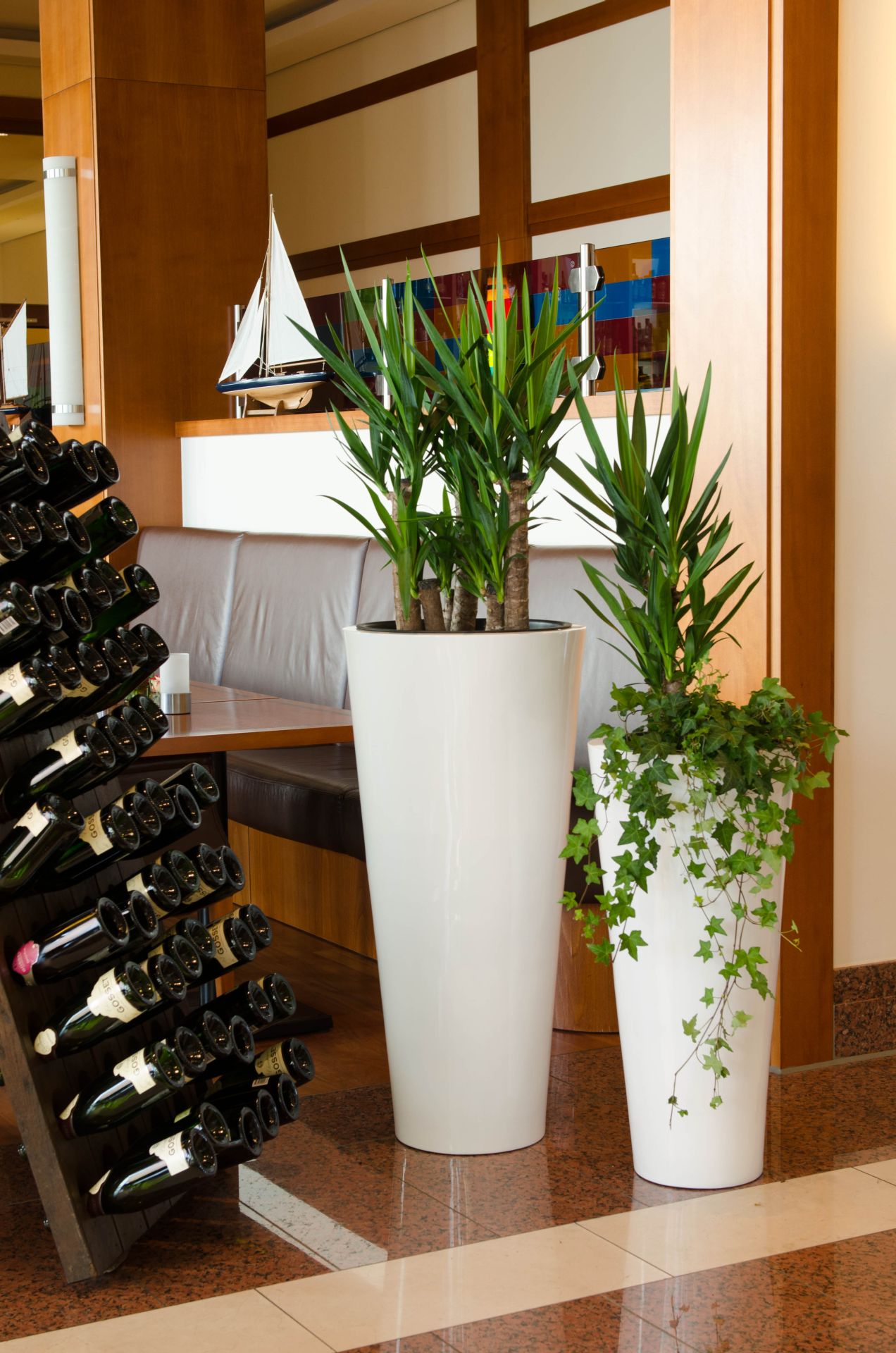 Pflanzkübel aus Fiberglas "Rondo Classico", 100 cm, Weiß Hochglanz | eBay