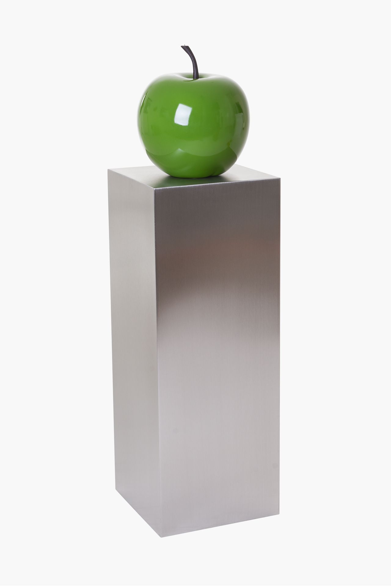 Podest Säule Dekosäule Blumensäule aus Edelstahl 80 cm hoch, gebürstet