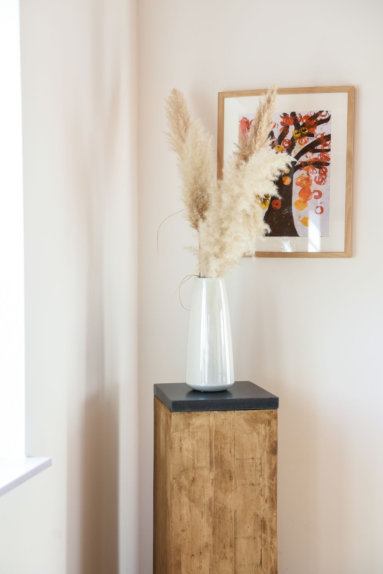 Podest Säule Dekosäule aus Recycling Holz 100 cm hoch, Braun | eBay