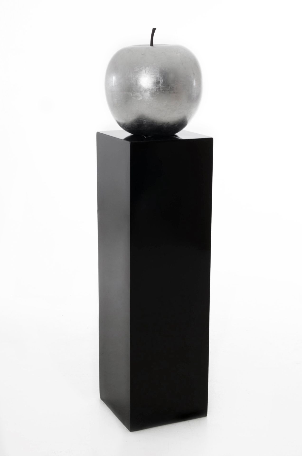 Podest Säule aus Fiberglas 100 cm hoch, Schwarz Hochglanz | eBay