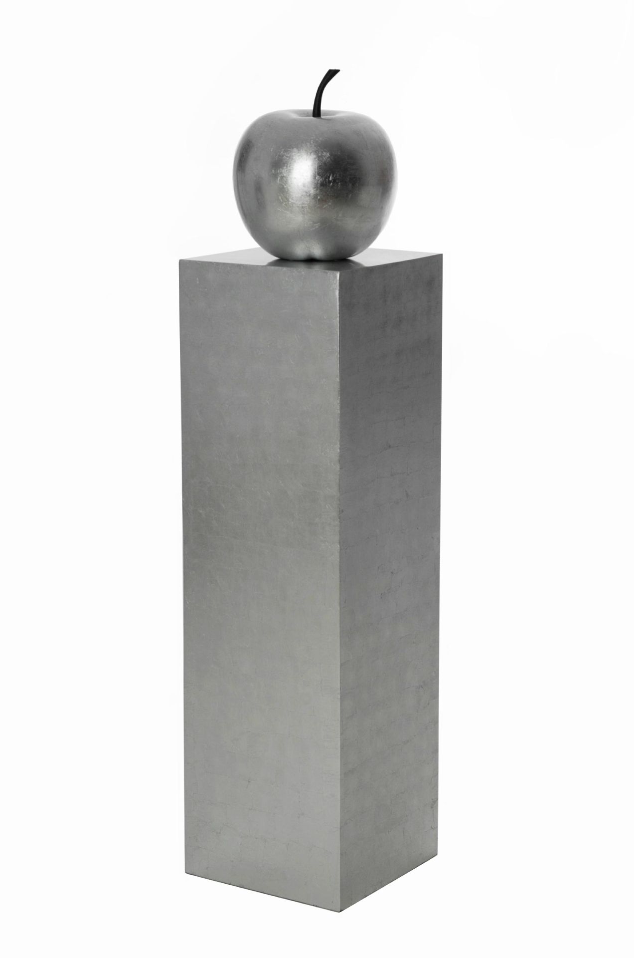 Podest Säule aus Fiberglas 100 cm hoch, Silber Hochglanz | eBay