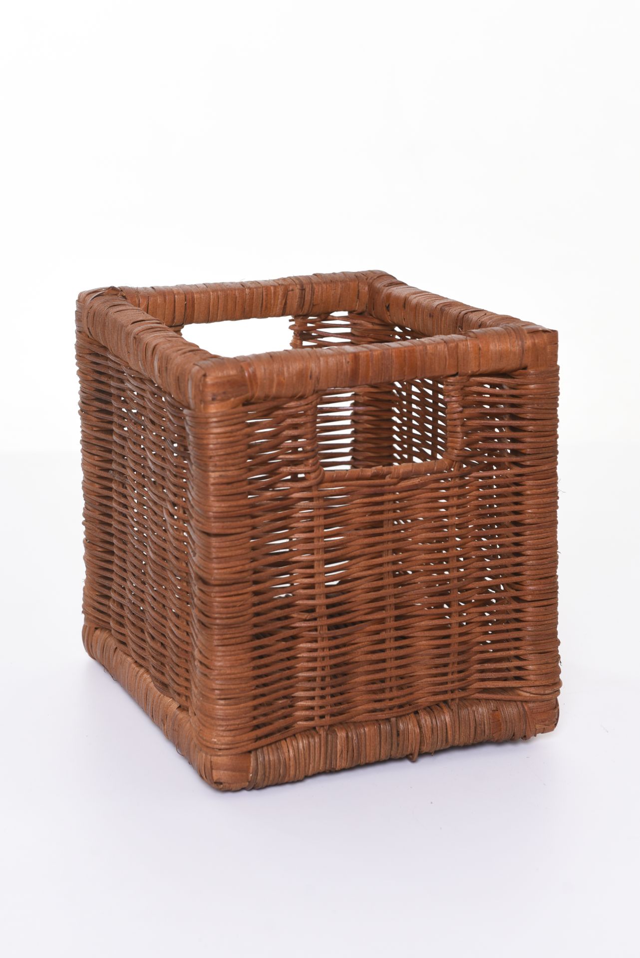 VIVANNO Regalkorb Schrankkorb Rattan für Ikea Expedit und Kallax 26cm