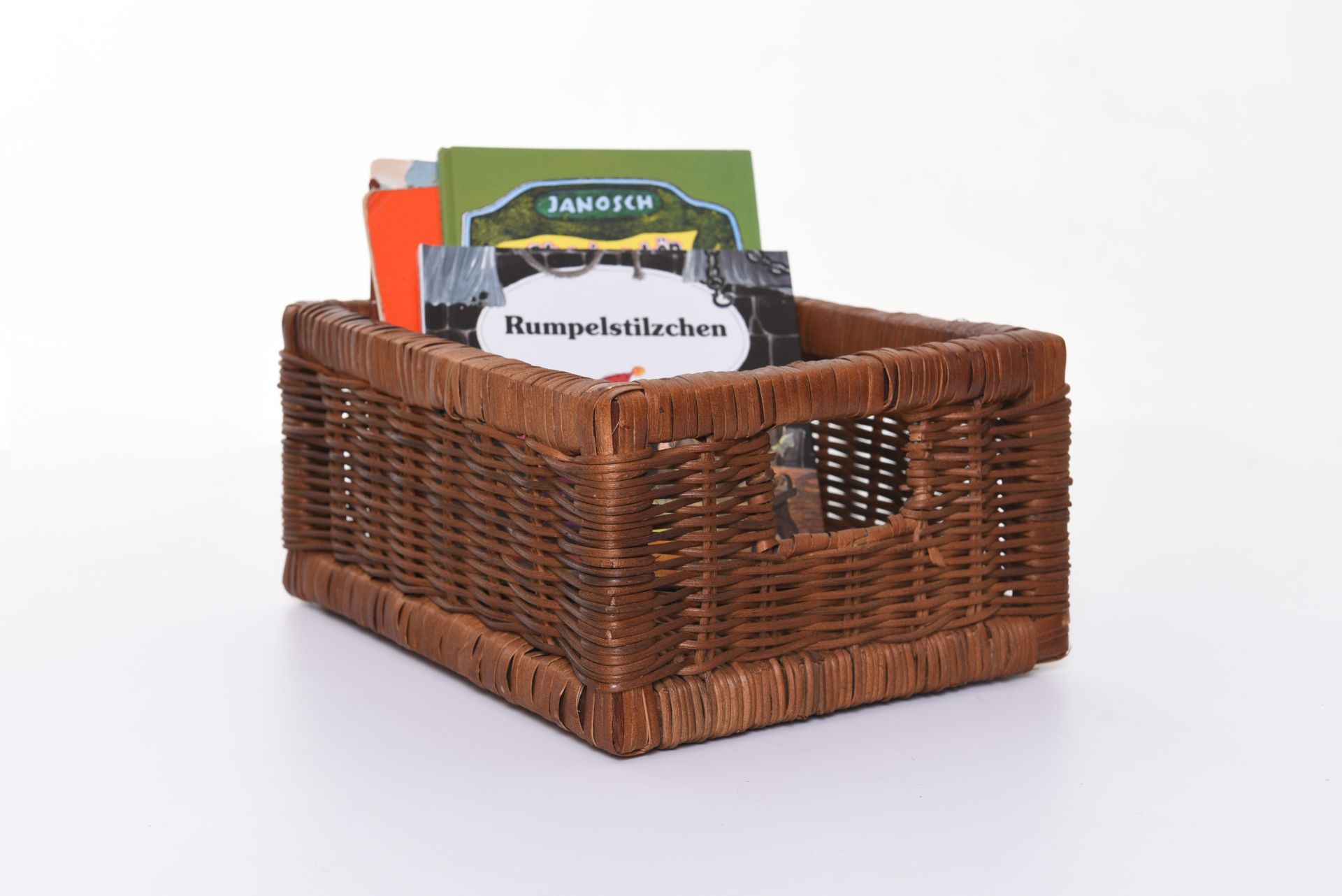 Attraktiver VIVANNO Regalkorb Schrankkorb Korb aus Rattan, 34cm, braun