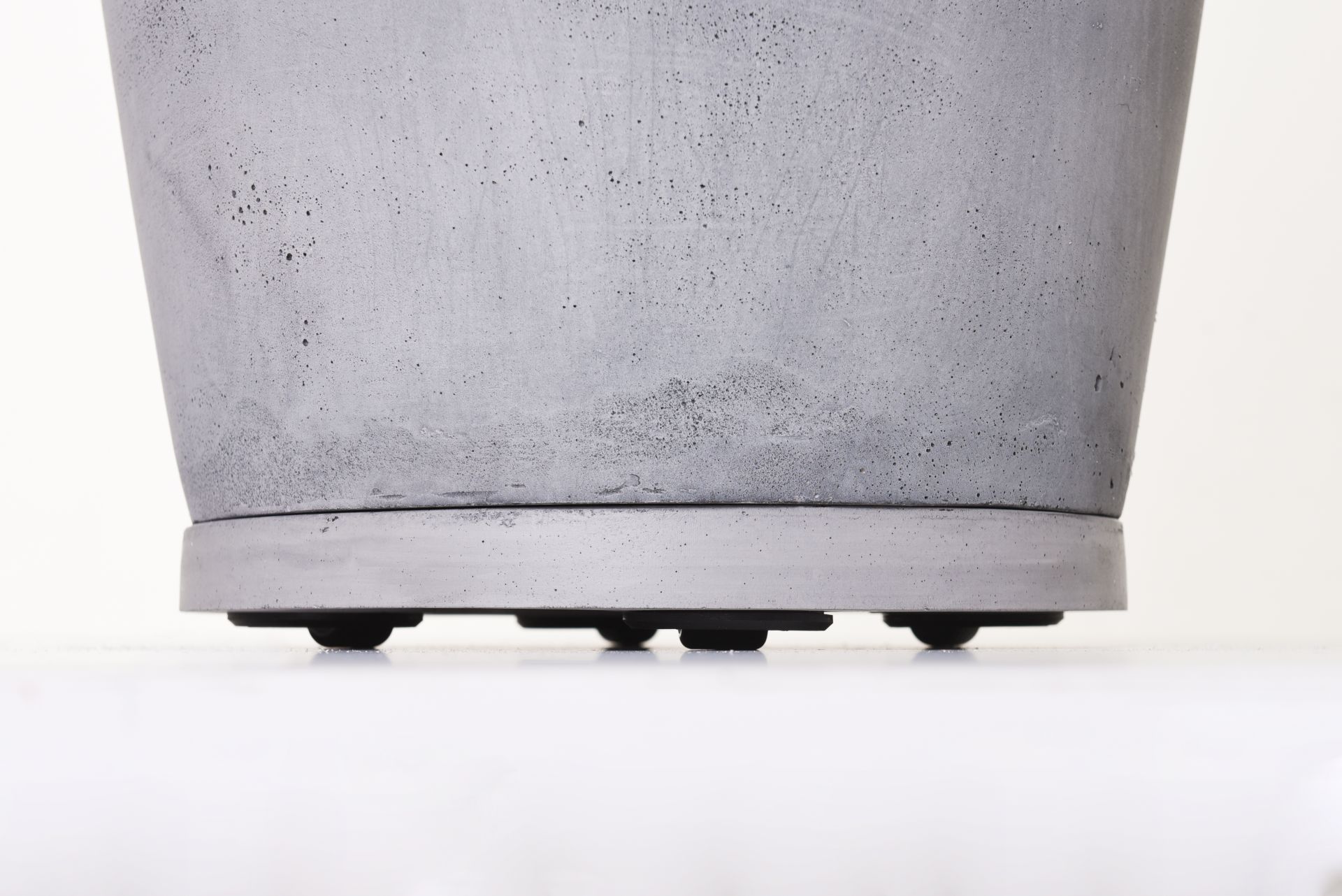 Untersetzer mit Rollen Pflanzenroller rund Kunststein "Movo" Ø 28 cm