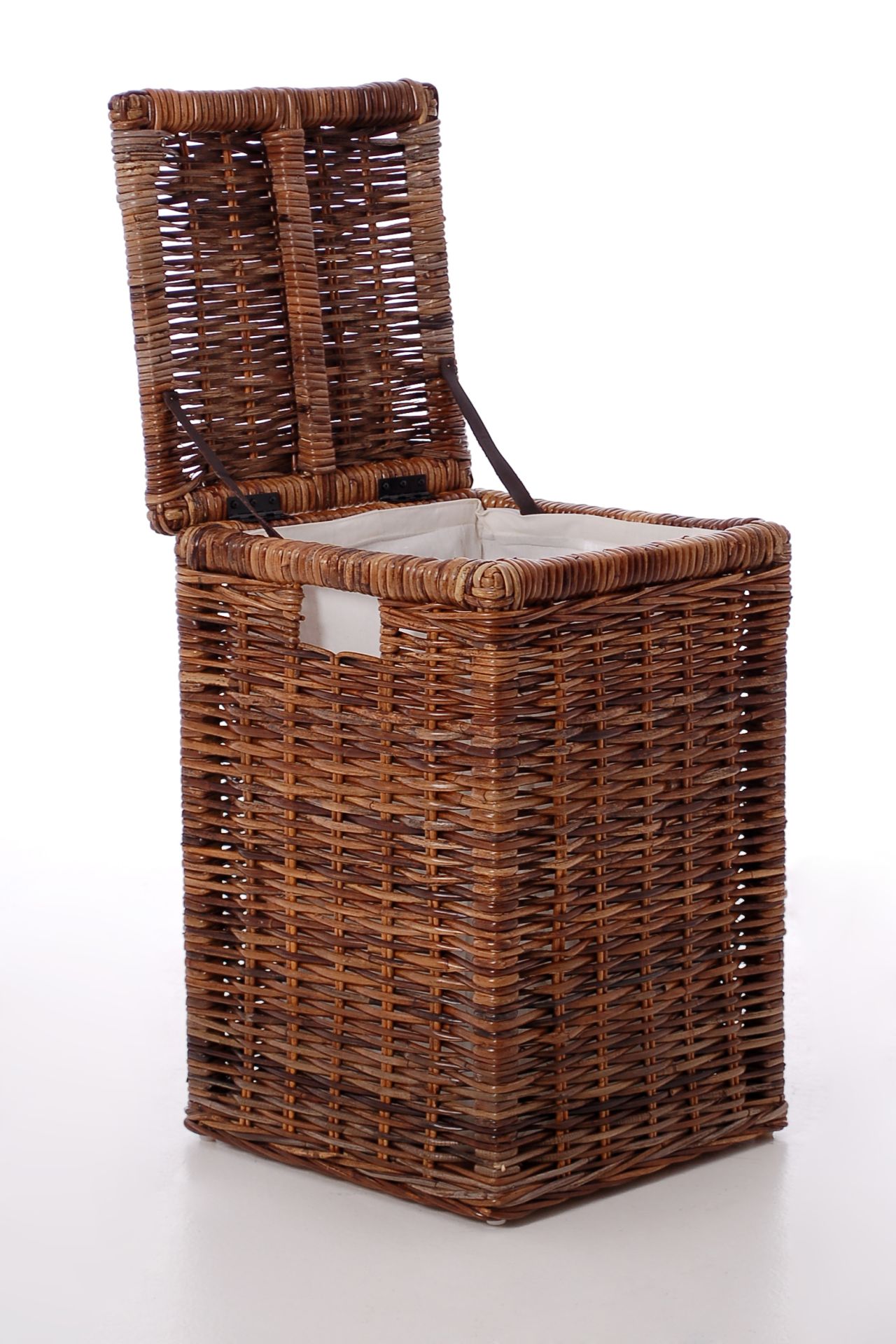 VIVANNO Wäschekorb Rattankorb Wäschebox Rattan 'Mia' 70cm hoch, braun