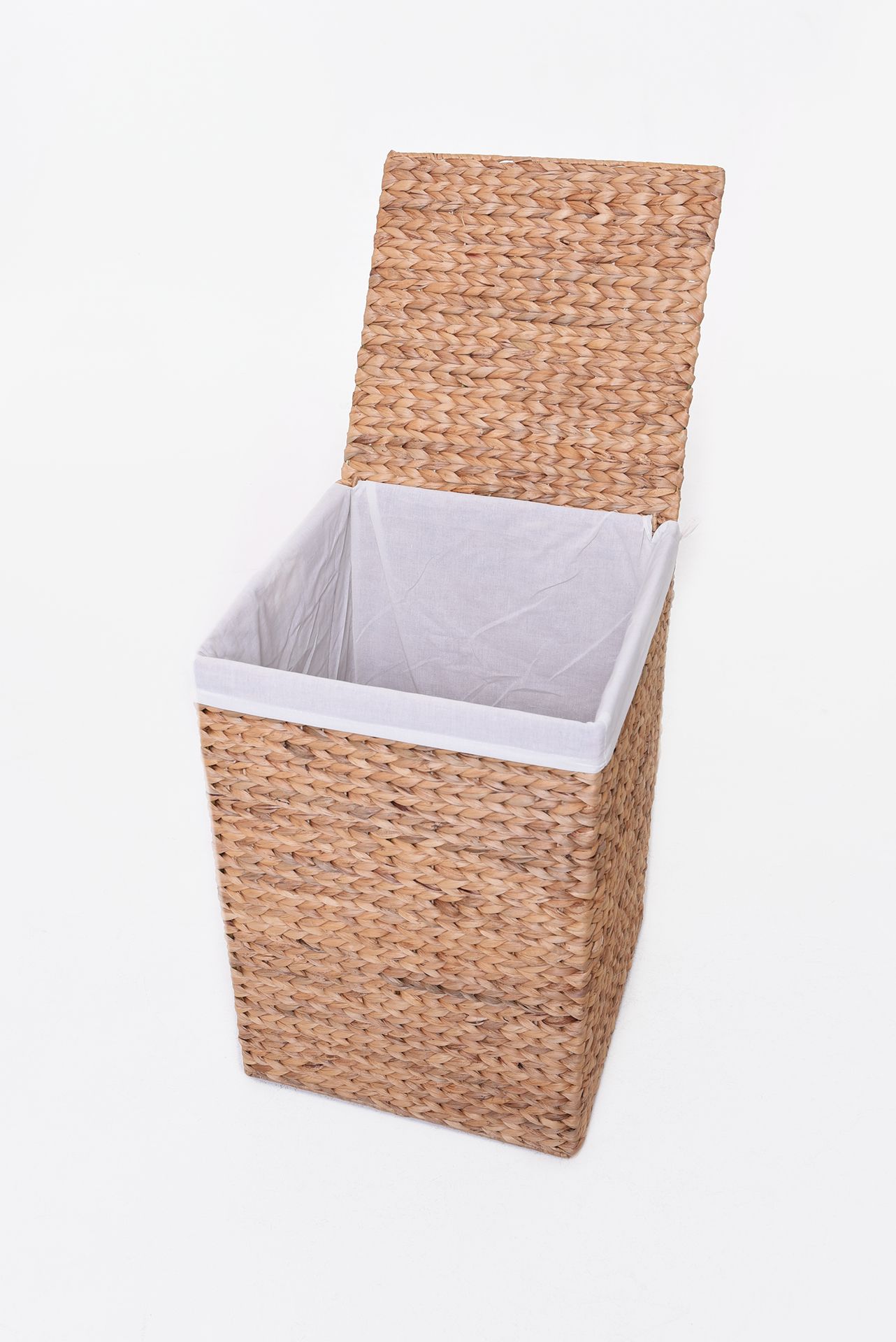 VIVANNO Wäschekorb Korb Wäschebox aus Wasserhyazinthe 'Mia' 60cm hoch