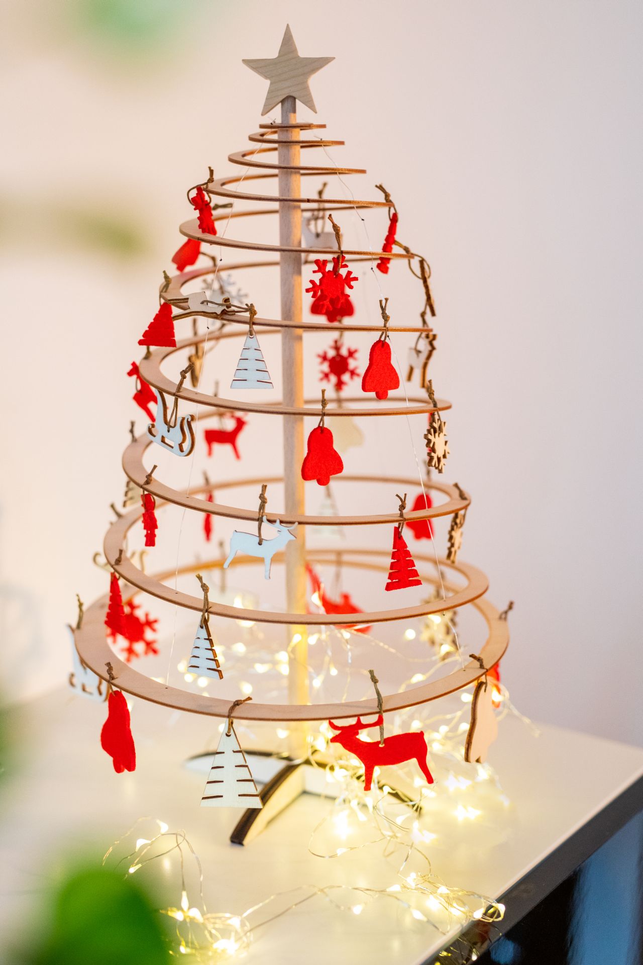 Weihnachtsbaum Tannenbaum Christbaum modern Holz SPIRA MINI 42 hoch eBay