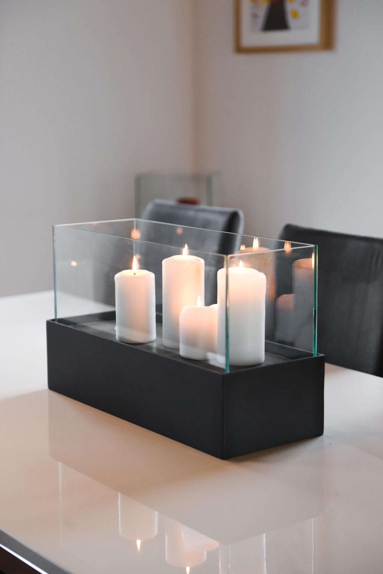 Deko-Windlicht Kerzenhalter rechteckig CANDELITO 50 cm ... Deko-Windlicht Kerzenhalter rechteckig CANDELITO 50 cm ...