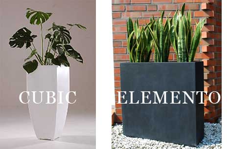 Blumenkübel CUBIC und ELEMENTO