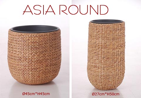 Blumenkübel Asia Round