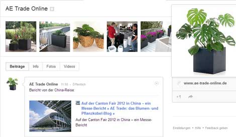 AE Trade auf Google Plus