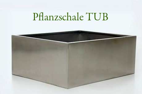 Pflanzschale TUB aus Edelstahl