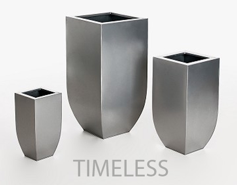 Blumenkübel TIMELESS aus ZInk