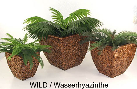 Pflanzkübel WILD aus Wasserhyazinthe