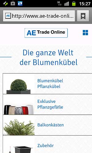 Startseite Blumenkübelshop mobil