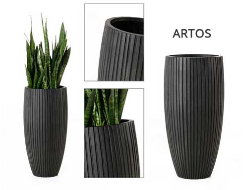 Pflanzkübel ARTOS aus Fiberglas