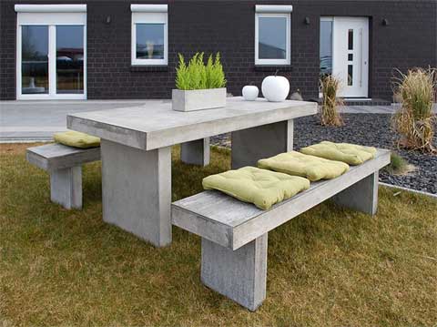 Sitzgruppe SOLID 200 aus Beton