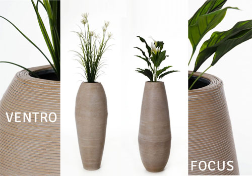 Pflanzkübel VENTRO und FOCUS aus Polyrattan
