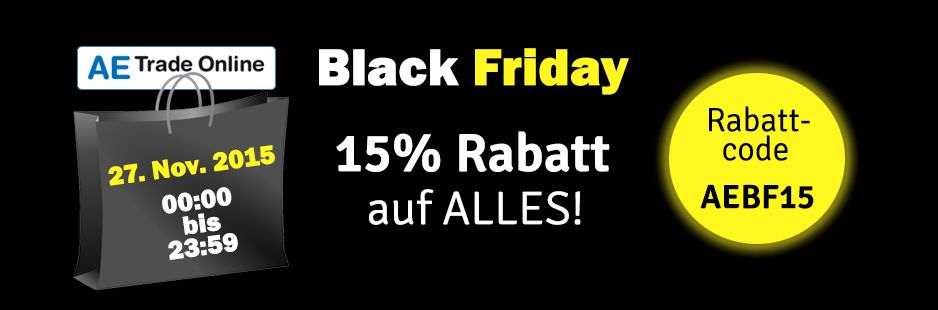 Black Friday 15 auf ALLES bei AE Trade Online » PflanzkübelBlog von