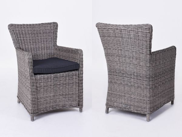 Korbsessel ROXY Polyrattan, Koobo Grey