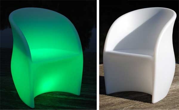 LED-Stuhl-Leuchtstuhl