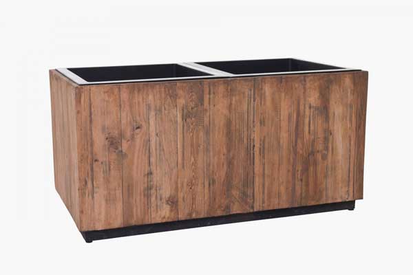 Pflanztrog MAXI aus Recycling-Holz