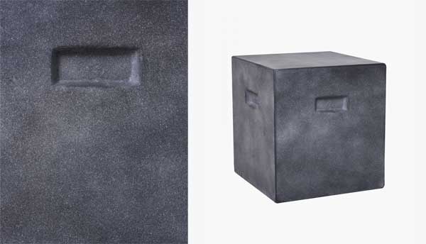 Hocker / Beistelltisch anthrazit