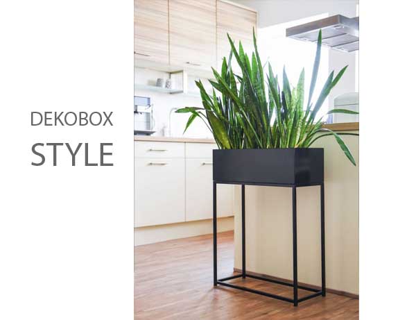 Dekobox Pflanzbox STYLE schwarz matt